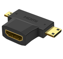 HDMI AF TO HDMI CM/DM 2 in 1 Golden-Plated Connector - V-S108 | Hàng chính hãng