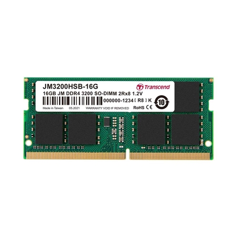 RAM Laptop Transcend JM3200HSB-16G DDR4 bus 3200MHz - 16GB (2x8Gb) - Hàng chính hãng | Hàng chính hãng