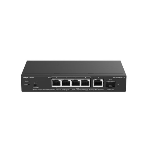 RG-ES206MG-P – Smart Managed Multi-Gigabit PoE Switch hiệu suất cao