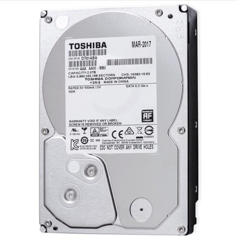 Ổ Cứng HDD Toshiba AV 2TB DT01ABA200V: Giải Pháp Lưu Trữ Bền Bỉ, Tối Ưu Cho Hệ Thống Giám Sát Và PC