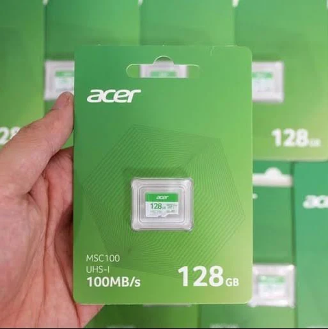 Thẻ nhớ mSD ACER MSC100 128GB CL10 U3 V30 A1 R100 W45