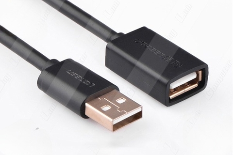 Dây nối dài usb 2.0 độ dài 1m chính hãng Ugreen 10314 | Hàng chính hãng