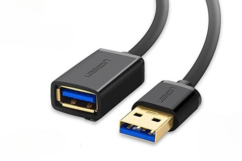 Cáp nối dài USB 3.0 mạ vàng dài 1m chính hãng Ugreen 10368 | Hàng chính hãng