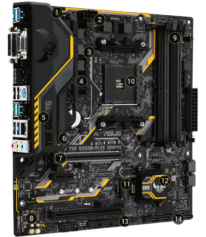 Mainboard Asus TUF B350M-PLUS GAMING
