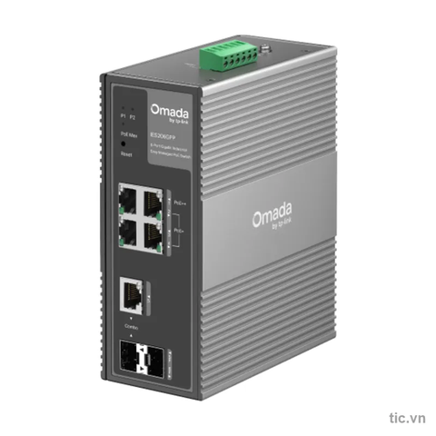 Switch công nghiệp PoE 6 cổng Gigabit TP-Link IES206GPP Easy Managed PoE++ Chính Hãng