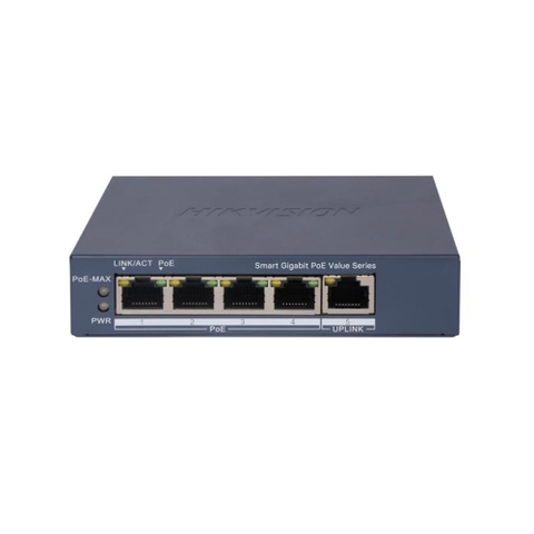 Switch mạng thông minh 4 cổng PoE Gigabit HIKVISION DS-3E1505P-EI | Hàng chính hãng