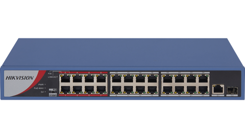 Switch Hikvision DS-3E1326P-EI 24 cổng PoE+ Gigabit + 2 SFP quản lý | Hàng chính hãng
