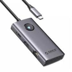 Hub đa năng 6 trong 1 cổng TypeC PW11-6P-GY-EP | Hàng chính hãng