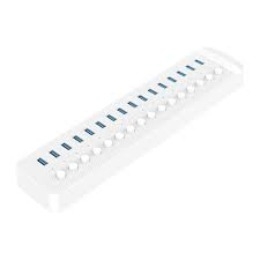 Bộ chia USB HUB 16 cổng USB 3.0 với các công tắc riêng lẻ CT2U3-16AB-WH | Hàng chính hãng