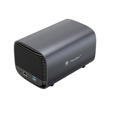 Thiết bị lưu trữ mạng 2 bay - MetaBox HS200-EU-GY-BP | Hàng chính hãng