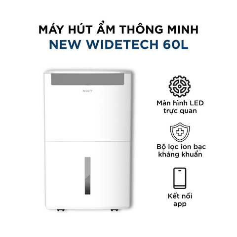 Máy hút ẩm Widetech 60L - WDH08E60FPW - (EU)