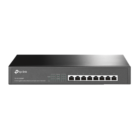 Switch TP-Link TL-SG1008MP Để Bàn/ Gắn Tường 8 Cổng Gigabit với 8 Cổng PoE+ | Hàng chính hãng