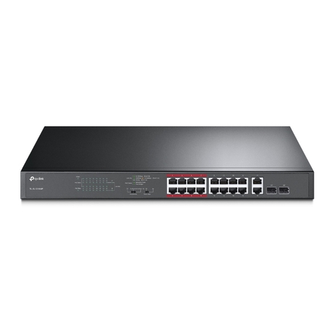 Bộ Chia Mạng 18 Cổng TP-Link TL-SL1218MP 16 cổng RJ45 PoE+ 10/100Mbps | Hàng chính hãng