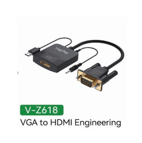 Dây VGA to HDMI VEGGIEG VZ618 | Hàng chính hãng