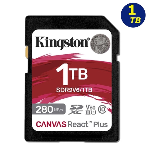Kingston Canvas React Plus SDXC 1TB (SDR2V6/1TB) | Hàng chính hãng