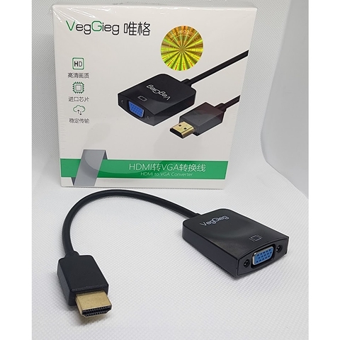 Dây HDMI to VGA VEGGIEG VZ612 | Hàng chính hãng