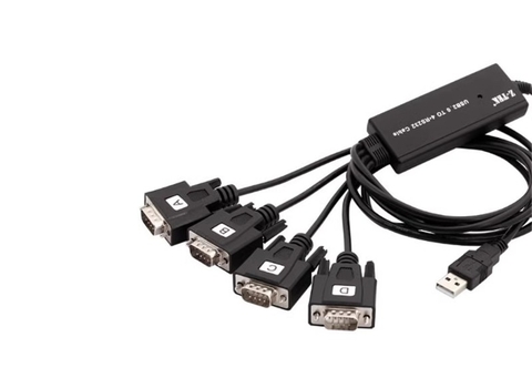 Cáp Nối Tiếp Đa Năng USB 1.1 Sang 4 Cổng RS232 Z-TEK ZE791