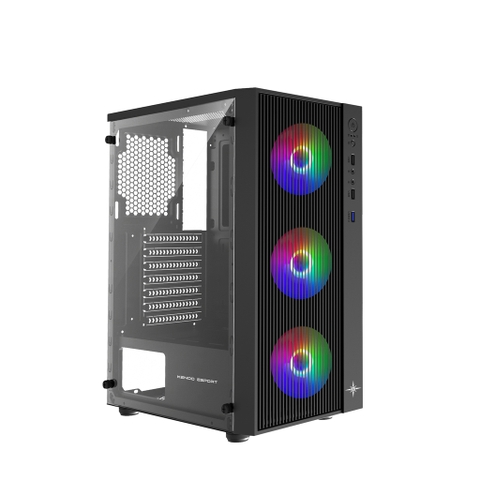 Vỏ Case Gaming KENOO ESPORT AF13-3F Đen - Case Gaming sẵn 3 FAN