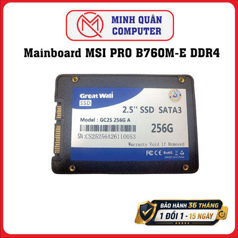 Ổ Cứng SSD Great Wall 256GB 2.5" SATA III