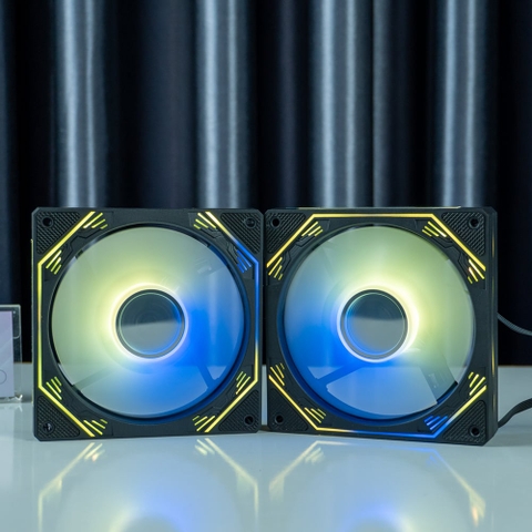 Bộ Kit 5 Fan F3 Led RGB sync hub - đã gồm hub + remote