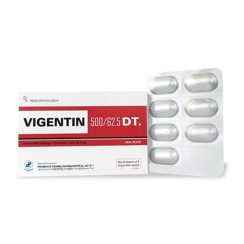 VIÊN UỐNG VIGENTIN 500/62,5 DT