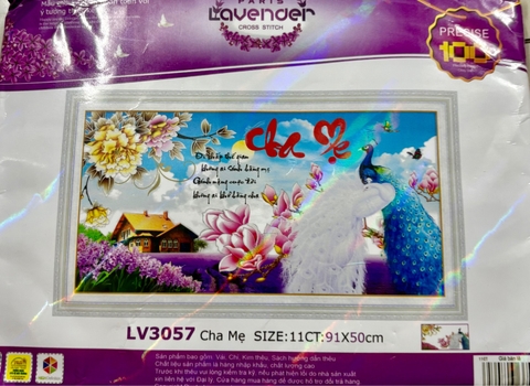 Tranh thêu Cha mẹ LV3057
