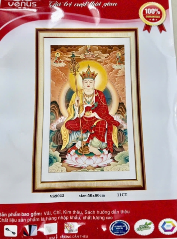Tranh thêu kín Phật dược sư VS9022, kích thước 50 x 80 cm