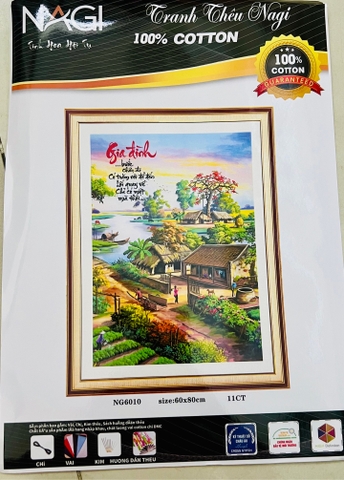 TRANH THÊU KÍN GIA ĐÌNH NG6010, KÍCH THƯỚC 60 x 80 cm