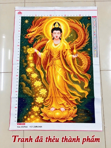 Tranh thành phẩm Quan âm VS8320, kt 65 x 90 cm