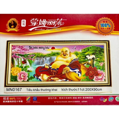Tranh thêu kín Phật di lặc MN0167, MN0166, MN0165