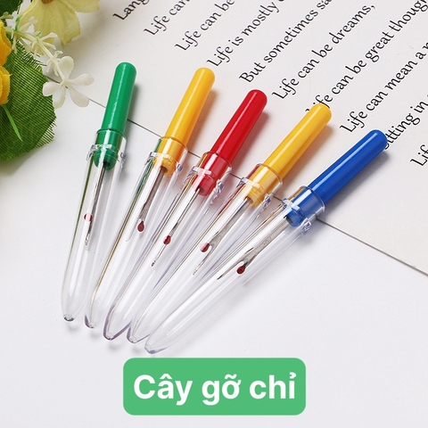 Dụng cụ thêu tranh Nhẫn thêu và cây gỡ chỉ (thêu chữ thập)