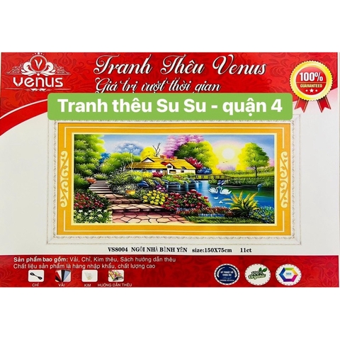Tranh thêu kín Ngôi nhà hạnh phúc VS8004 (150 x 75 cm), VS8113 (100x55cm)