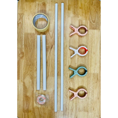 Dụng cụ thêu tranh, Bộ ống nhựa cuộn thêu tranh chữ thập