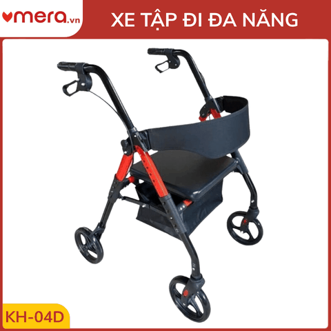Xe Tập Đi Đa Năng Có Ghế Ngồi, Phanh Tay Khoá Bánh (Gấp Gọn) - OROMI KH-04D