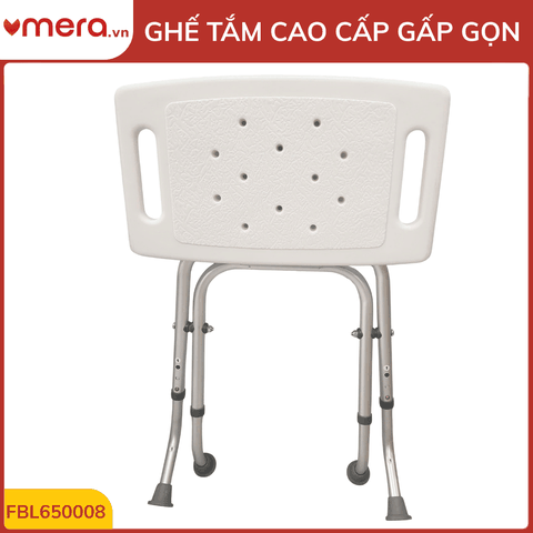 Ghế Tắm Gấp Gọn Chống Trượt (Khung Hợp Kim Nhôm, Tải Trọng 150kg) - OROMI FBL650008