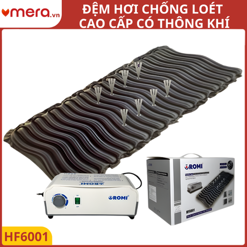 Đệm Hơi Chống Loét Có Thông Khí OROMI HF6001 (23 Múi Ống, Máy Bơm Êm Ái, Tải 140kg)