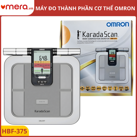 Máy Đo Thành Phần Cơ Thể Omron HBF-375 - Công Nghệ 8 Cảm Biến Đo Từng Phần Chuyên Sâu