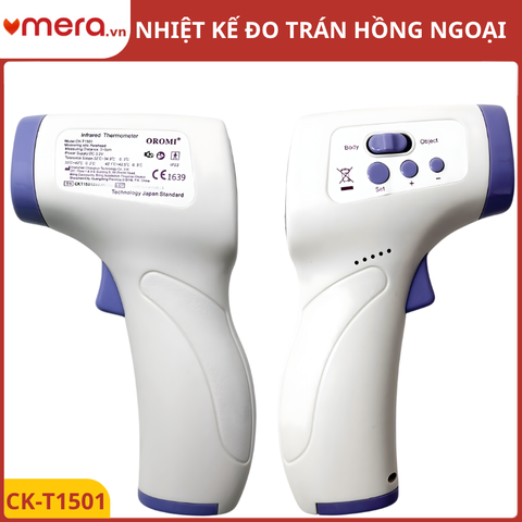 Nhiệt Kế Hồng Ngoại Đo Trán Đa Năng OROMI CK-T1501 (Đo 3 Chế Độ, Cảnh Báo Sốt)