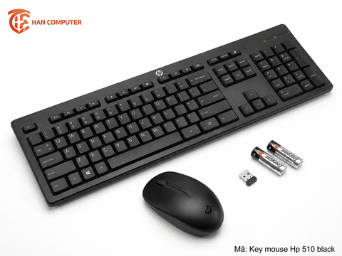 Bộ Bàn Phím Chuột Không Dây HP 510 Black/White – Thiết Kế Sang Trọng, Kết Nối Ổn Định, Làm Việc Hiệu Quả