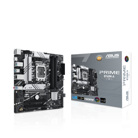 Mainboard Asus Prime B760M-A-CSM D5 (Intel B760/ Socket 1700/ M-ATX/ 4 khe ram)