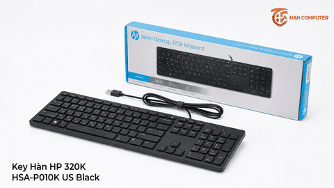 Bàn phím tiếng hàn HP 320K HSA-P010K USB Black Giá Rẻ