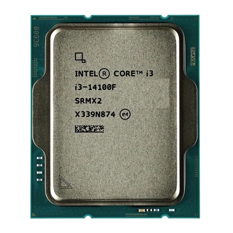 CPU Intel Core i3 14100F Tray (Socket 1700/ Base 3.5Ghz/ Turbo 4.7GHz/ 4 Cores/ 8 Threads/ Cache 12MB)
