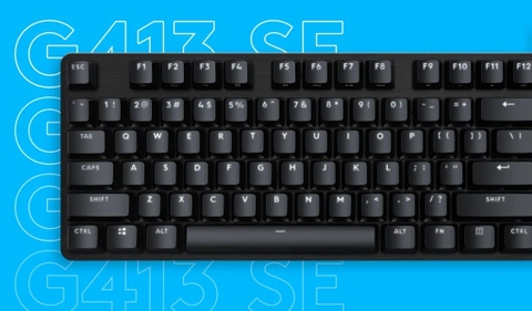 Bàn phím cơ Logitech G413 SE Tactile switch (LED Trắng/ Đen)