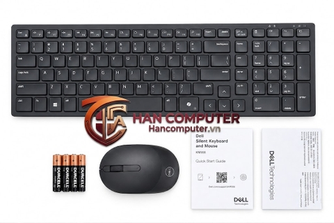 Bộ Bàn Phím Chuột Không Dây Dell KM555-BLACK-ENG-WIRELESS