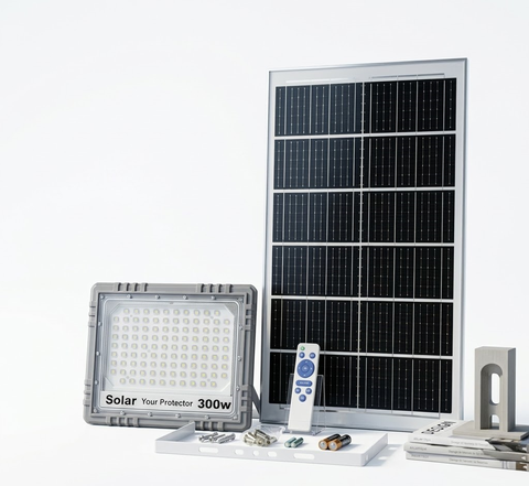 Đèn Năng Lượng Mặt Trời SHCET GY-300W 300W chống nước IP67 ngoài trời