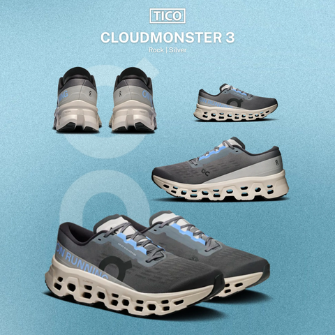 Giày Chạy Bộ Nam On Running Cloudmonster 3 Rock | Silver