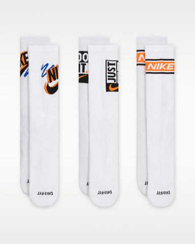 Vớ Thể Thao Unisex Nike Everyday Plus Crew Socks 3 Pairs