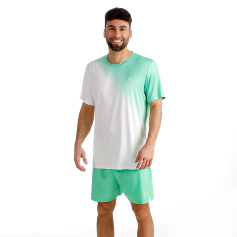 Quần Bidi Badu ngắn thể thao tennis/pickleball nam Crew 2.0 Green BB100007-701