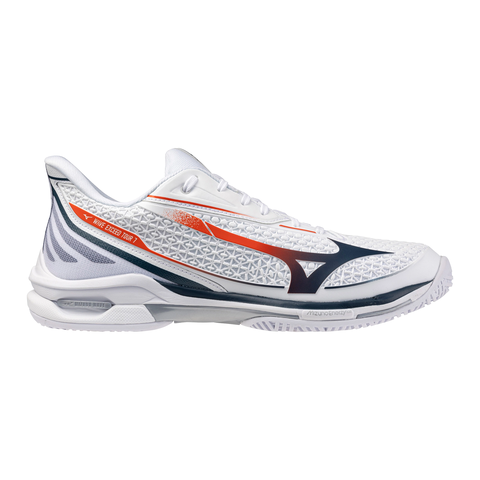 Giày Tennis / Pickleball UNISEX Mizuno Wave Exceed Tour 7 AC White/Red