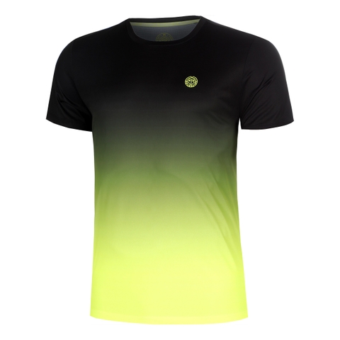 Áo Bidi Badu tay ngắn thể thao tennis/pickleball nam Night Flash Black Neon Yellow BB110051-411
